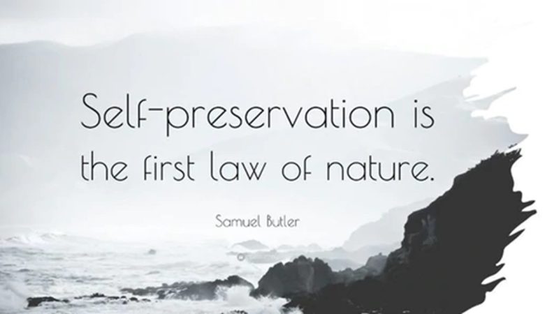 Self preservation and self reliance